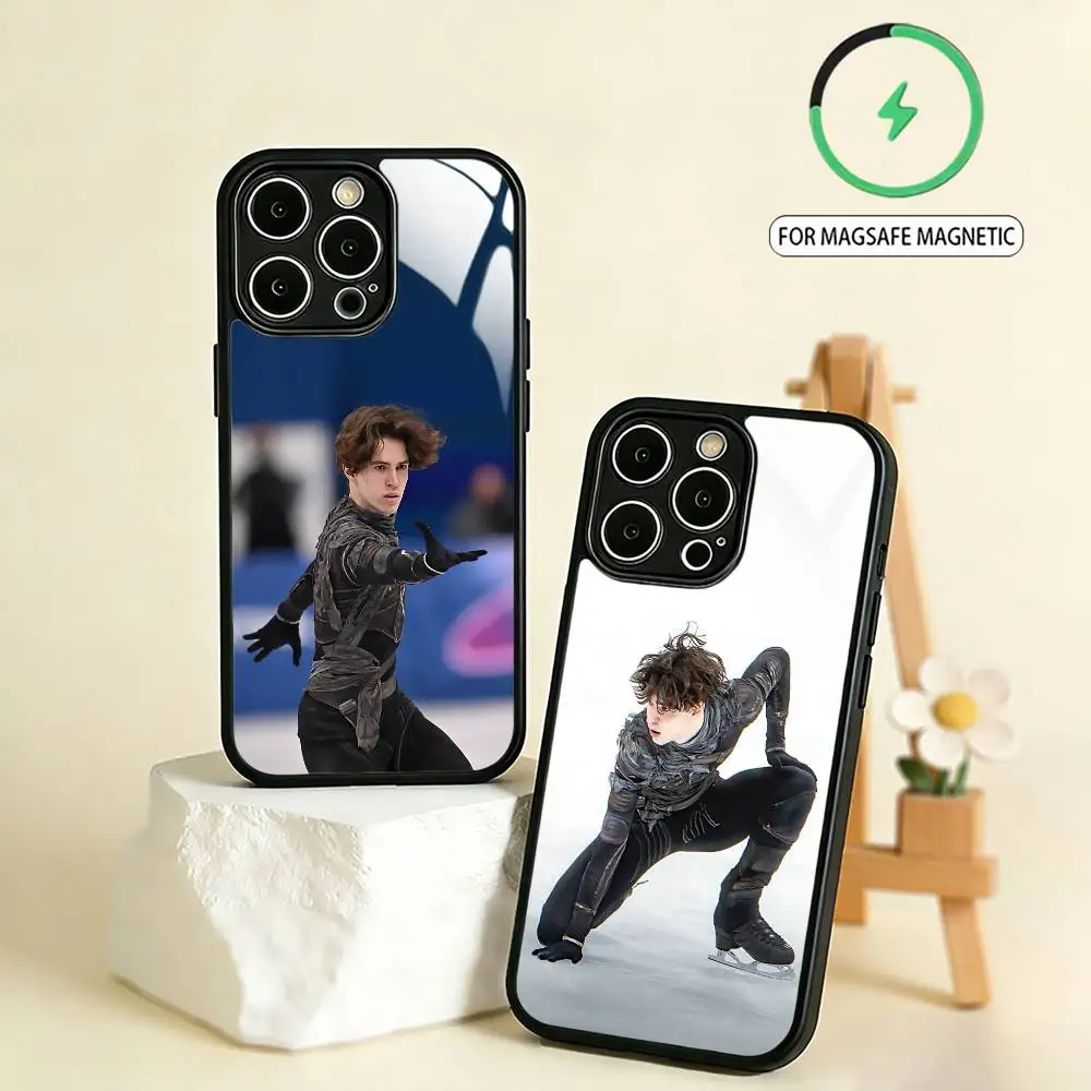 

Figure Skaters M-Mikhail Shaidorov Phone Case For iPhone17,16,15,14,13,12,11 Plus,Pro Max Magnetic For Magsafe Wireless Charging