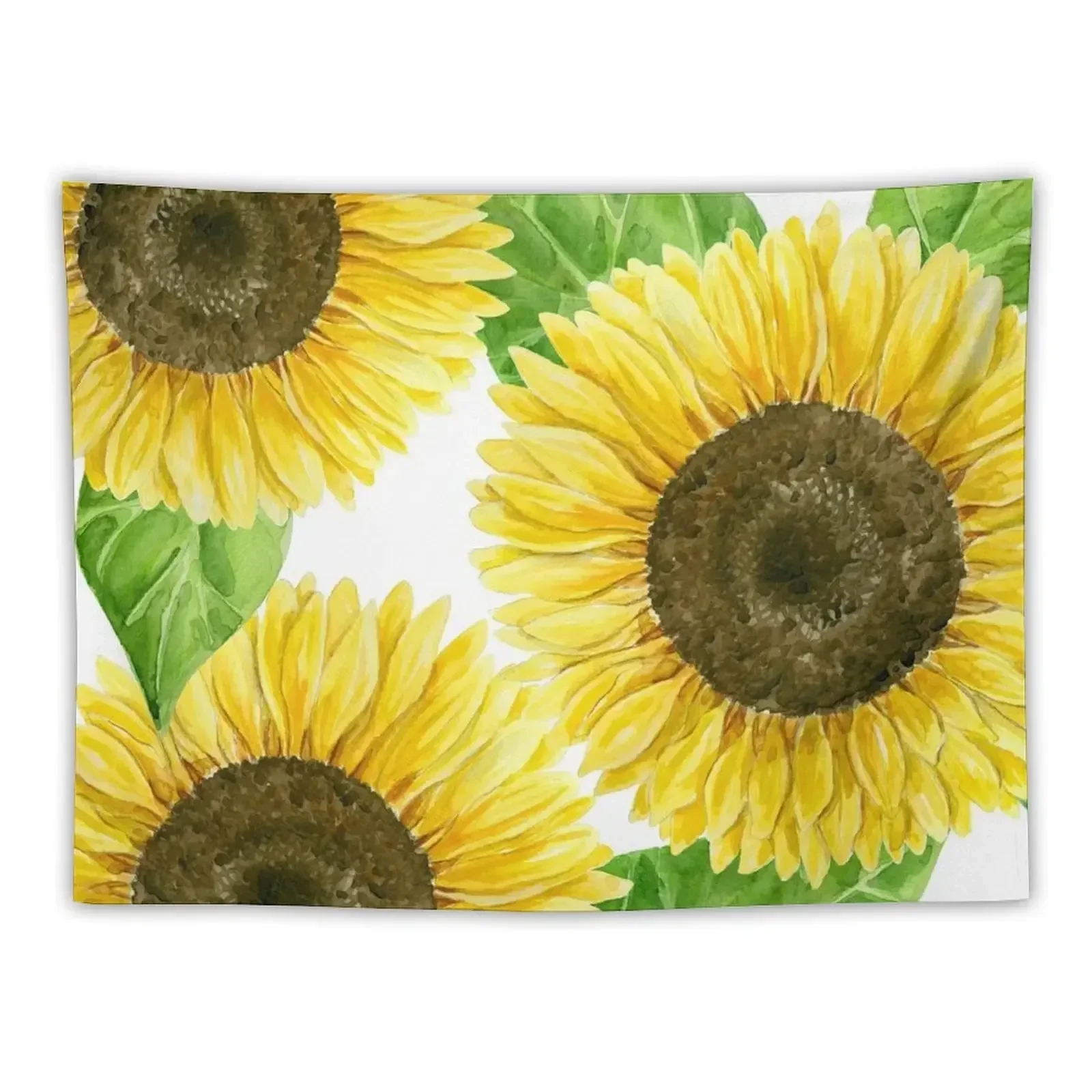 

Sunflower watercolor Tapestry Wall Mural Room Decorations Wall Decor Tapestry