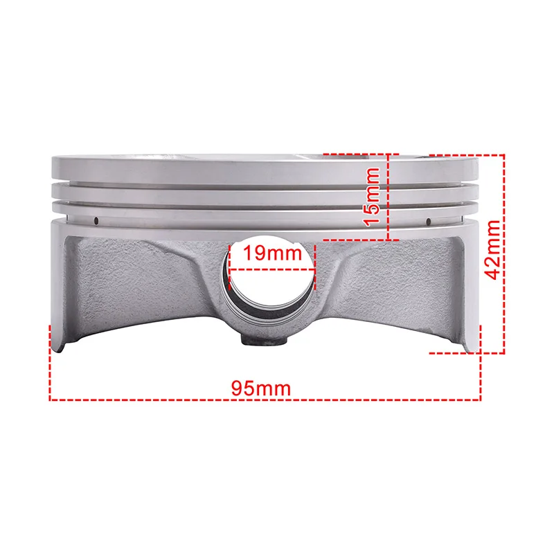 Moto Ring Set Piston 95mm for Yamaha ATV YFZ450 YFZ 450 YFZ450R YFZ450X SE Bill Balance WR450F YZ450F 2004-2023 5TG-11631-12-00 view 2
