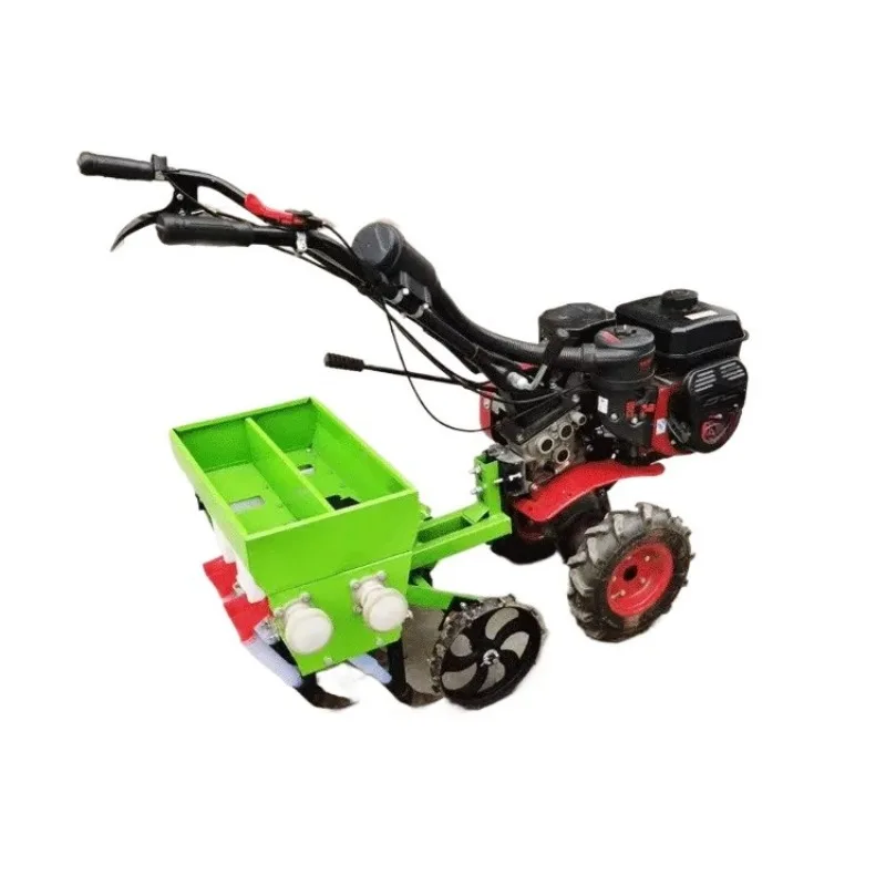 New  Seeder Micro Tiller Adjustable Row Planting Spacing Fertilizer Integrated Engine for Wheat Peas