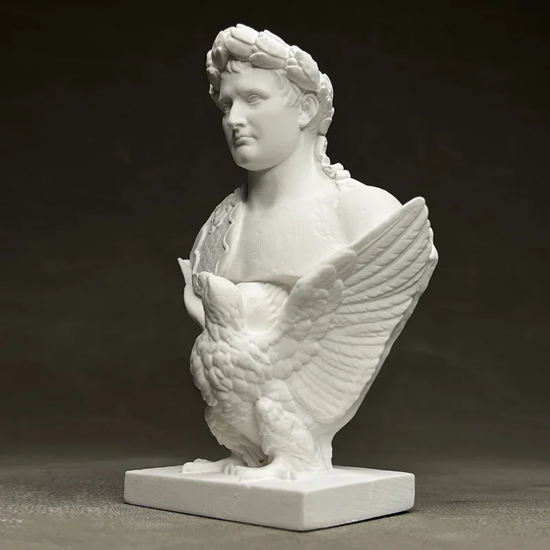 Modern Napoleon Bust Sculpture Model Bookshelf Wine Cabinet Decorative Art Figure Sculpture Crafts Interior Aesthetic Decoration