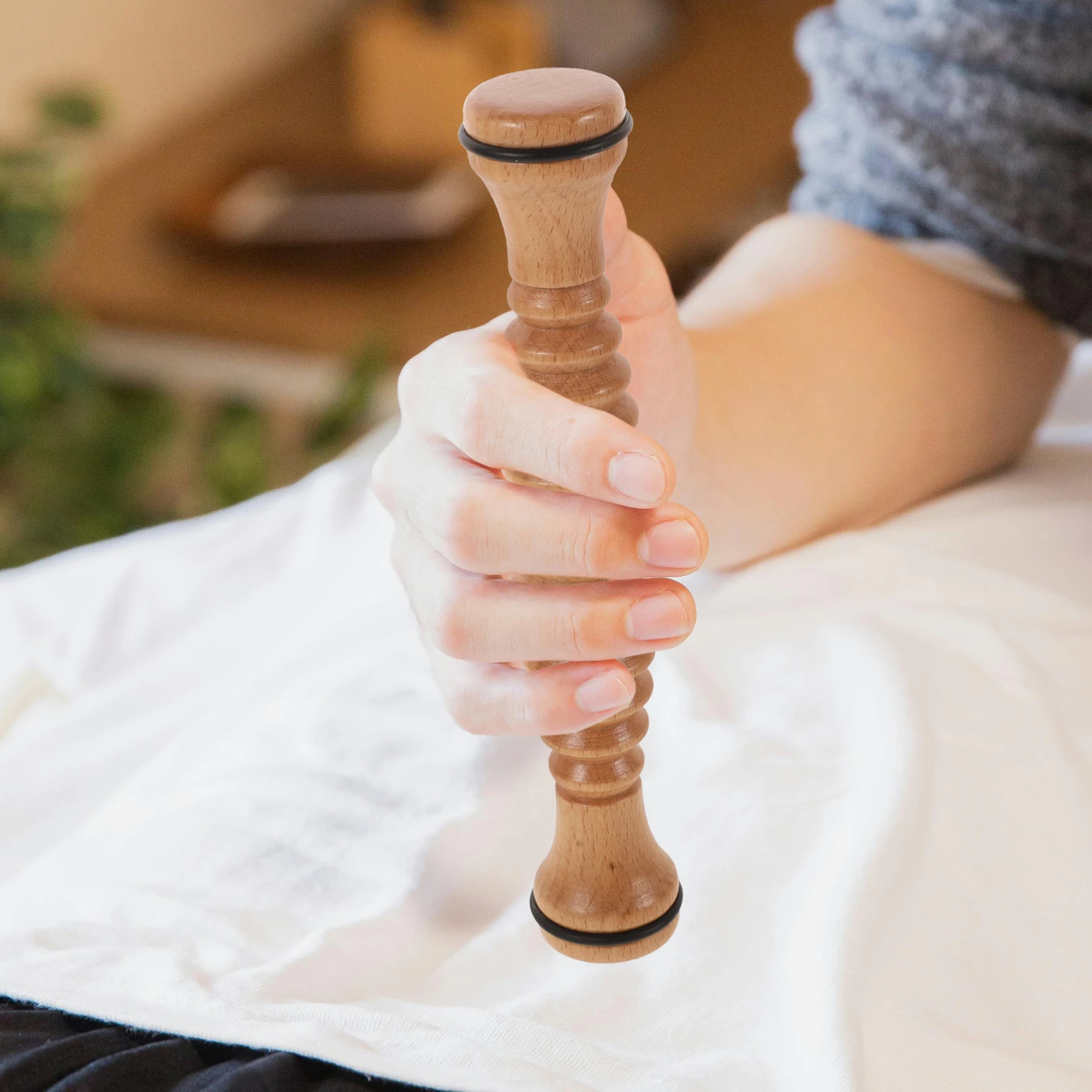 

1pc Wooden Pain Relief Circulation Foot Massager Wooden Foot Roller Promotion Durable Massage Tool Portable Feet Size