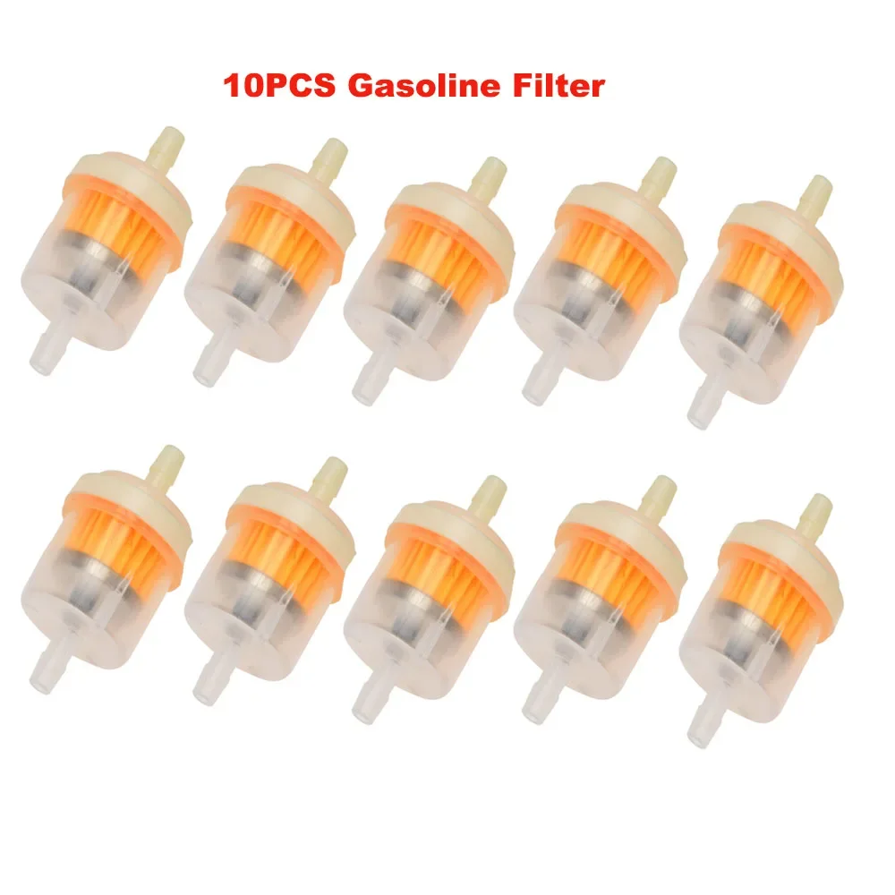 10pcs 6mm Motor Gasoline Filter For WYCG 125 Car Dirt Pocket Bike Scooter Beauty Equipment Oil Filter ATV Gas Filtro Universal