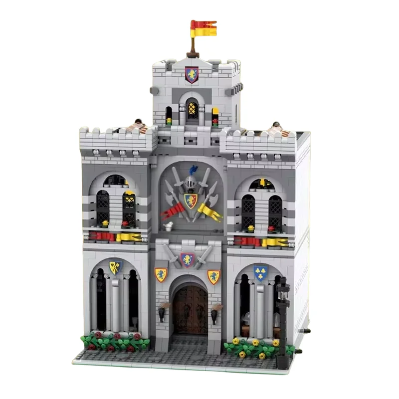 

Модель замка в средневековом стиле MOC — креативный праздничный подарок — подходит для всех энтузиастов