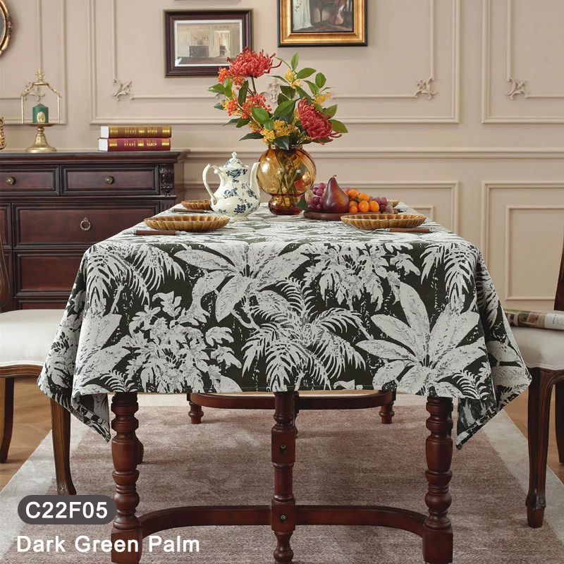 

Bohemian Style Tablecloth, American Retro Tribal Geometric Floral Print, Rectangular Dining or Coffee Table Cover