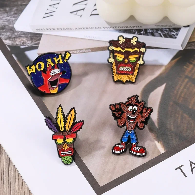 Primitive tribal savages Enamel Pins Brooches Lapel Badges Anime Icons Jewelry Gift for bag jeans Fans Kids Friends wedding gift