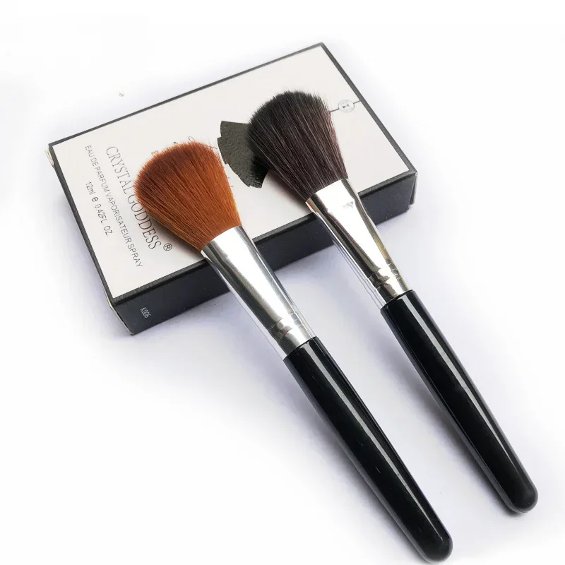 Pennello per fard per capelli per principianti Pennello per cipria in polvere Pennello per cipria Pennelli per cipria Trucco singolo Strumenti di bellezza per bellezza Pennelli per trucco morbido Marrone