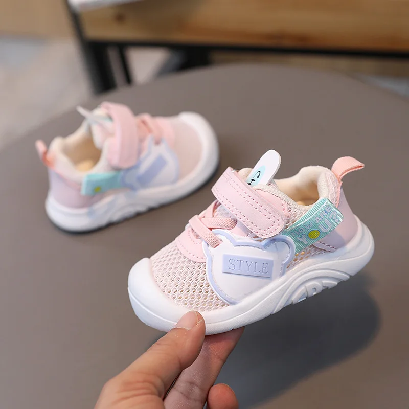 Toddler Walking 2024 Spring Summer New Soft Sole Anti Slip Infant Casual Sports Shoes  Baby Items For Boys And Girl Flat Sneaker