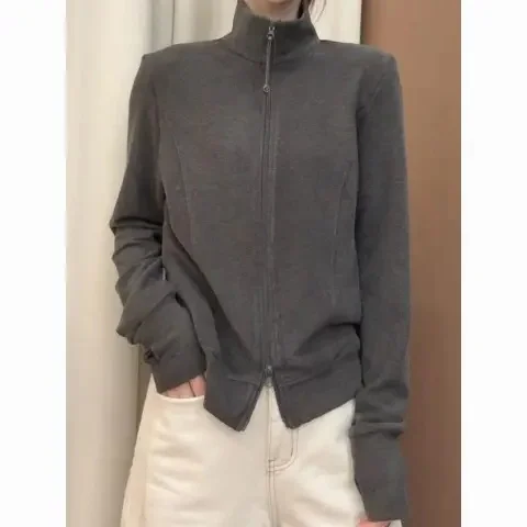 

Утепленная корейская короткая куртка на молнии больших размеров (до 300 фунтов), женская верхняя одежда, осенне-зимняя, повседневная, свободного кроя, базовая модель