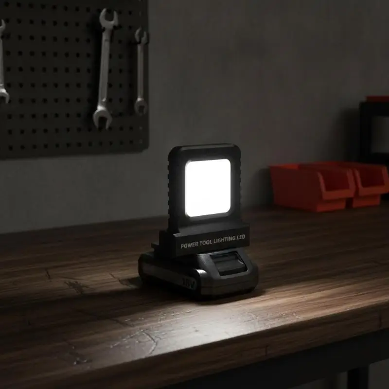 21V Power Tool Accessories Parts For Lithium Battery Case Work Lamp Lights Floodlight For Long-term Use In Outdoor Construction