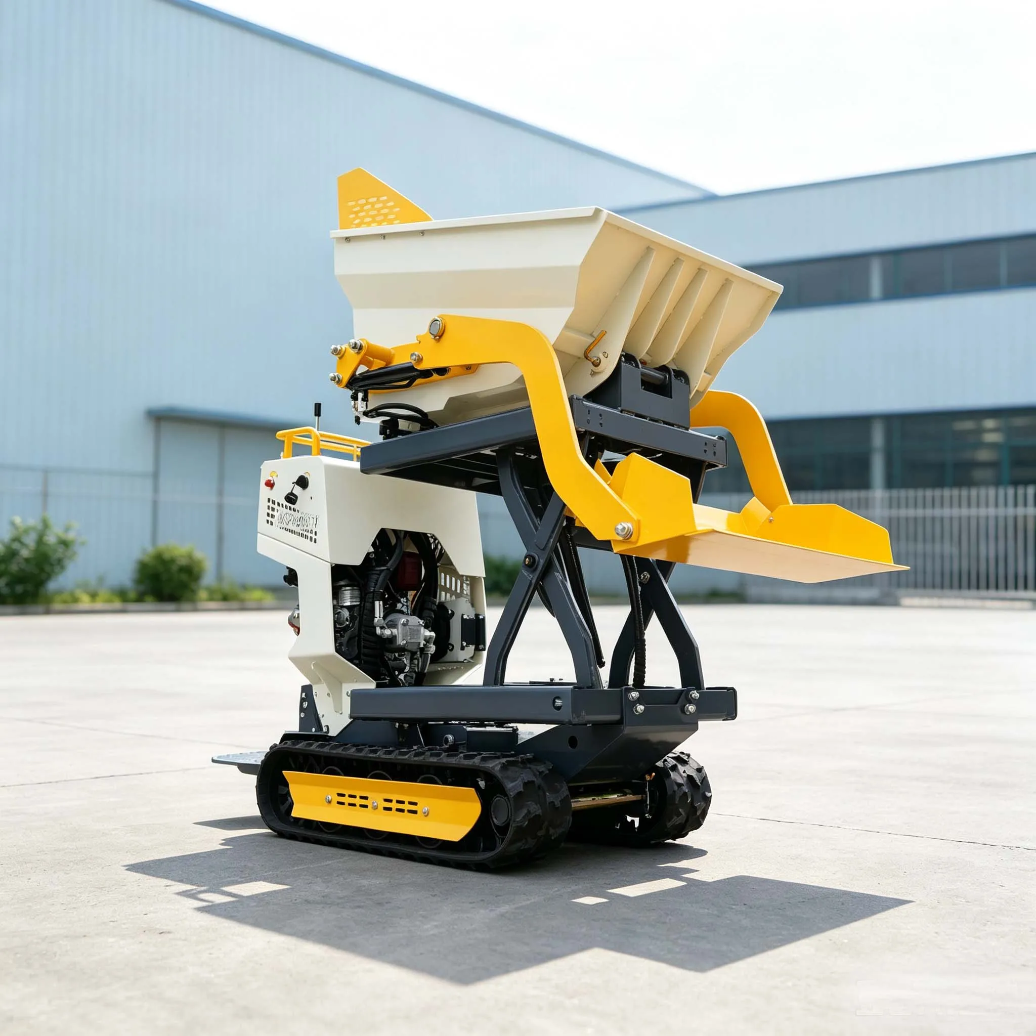 Industrial electric dumper truck elektrik dumper dumper wheel rim powered wheelbarrow with dumper