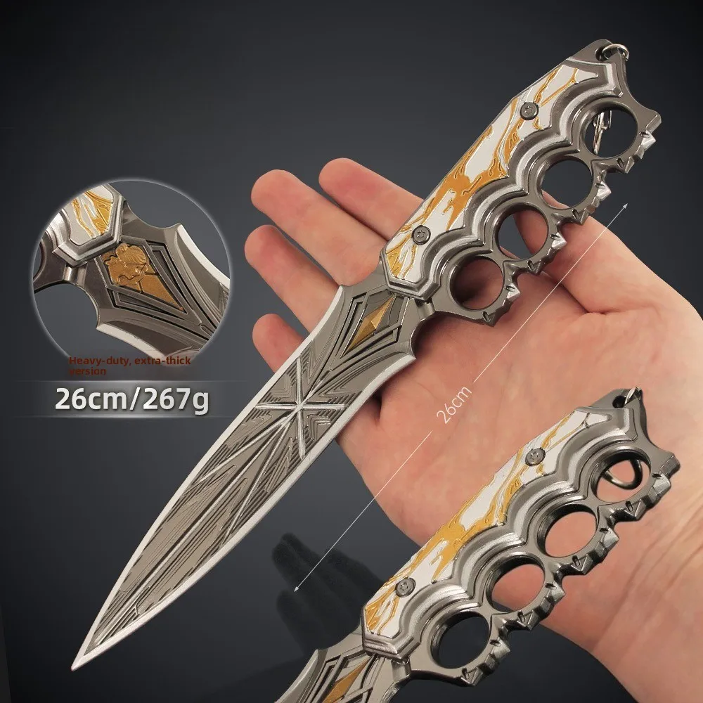 27cm/10.63in arena breakout: periféricos de jogo infinito borda da noite artesanato de metal ornamentos modelos exibição de mesa menino presentes brinquedo