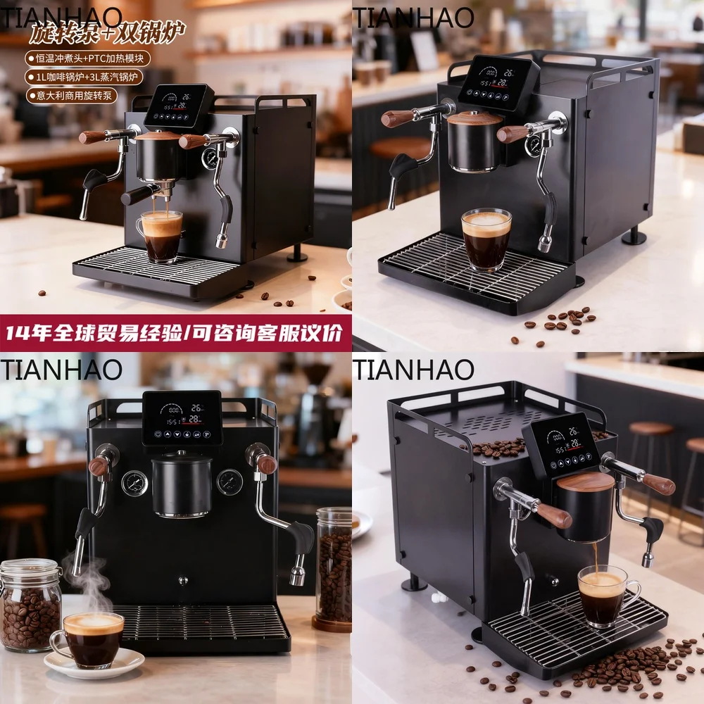 Zantuo CMSM3000B Jellyfish Espresso Machine Commercial Rotary Pump Semi Automatic Dual Boiler