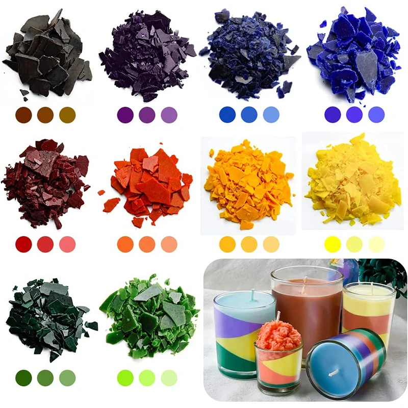 34 Candle Dye Colors Wax Candles Wax Pigment Dye Colors Candle Dye Liquid Dye Chips Soy Wax DIY Soap Candle Making Kit Supplies