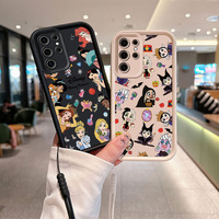 Disney Princess Villains Eyes Ladder Rope Phone Case For Samsung A25 15 73 71 54 53 52 51 50 34 33 32 31 30 24 23 22 21 20 S