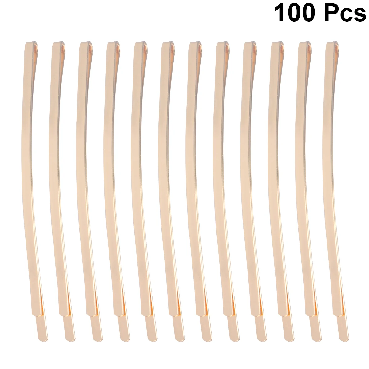 

100pcs Metal Hair Clip Simple Bobby Pin Decorative Hairpin Durable Side Barrette Golden Cute Design Daily Wear Matching Elegant