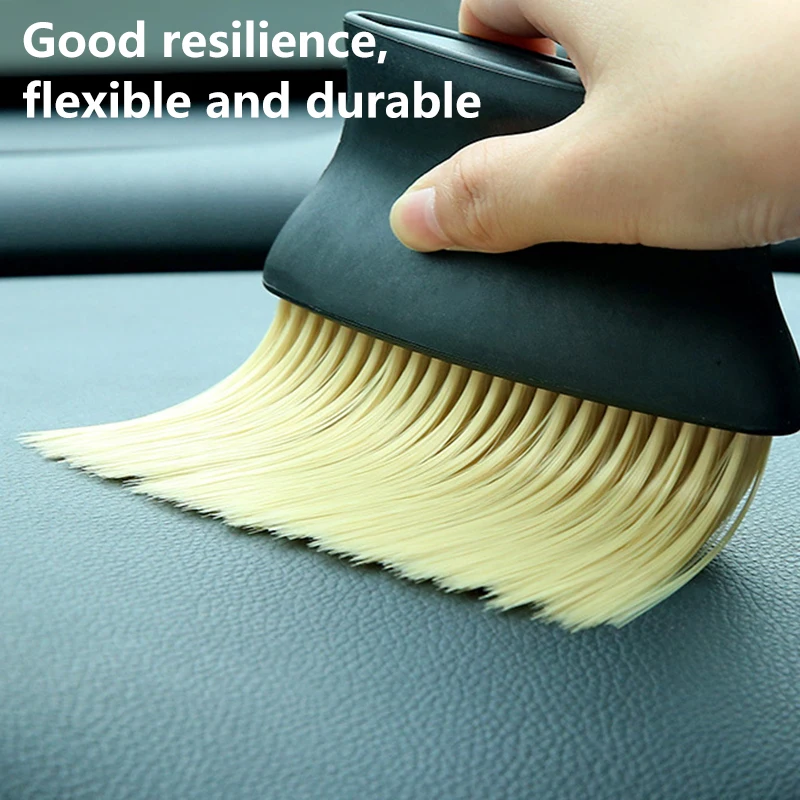 Car Air Conditioning Brush Gap Cleaning Tool Home Interior Air Outlet Cleaning Broom Soft Durable Remove Dust Artifact Detail