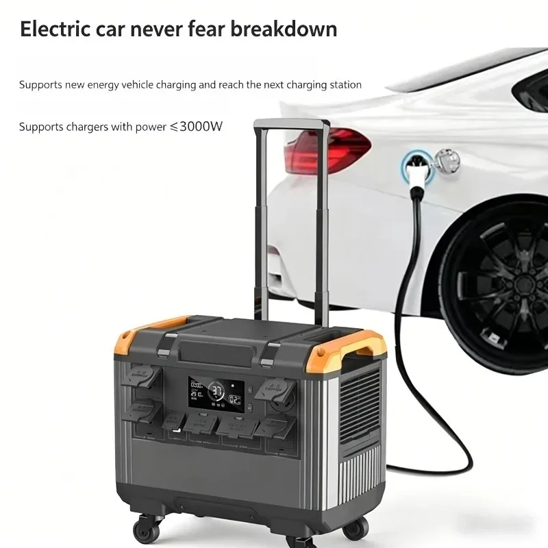 Solar Generator with Battery LCD Display Pure Sine Wave Inverter  Controller Car Power Source Emergency Power Supply
