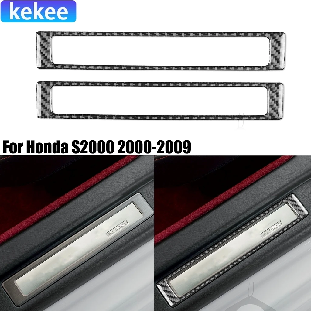 

For Honda S2000 ‌AP1 AP2 2000-2009 Carbon Fiber Door Sill Threshold Bar Decorative Accessories Interior Cover Stickers Auto Trim