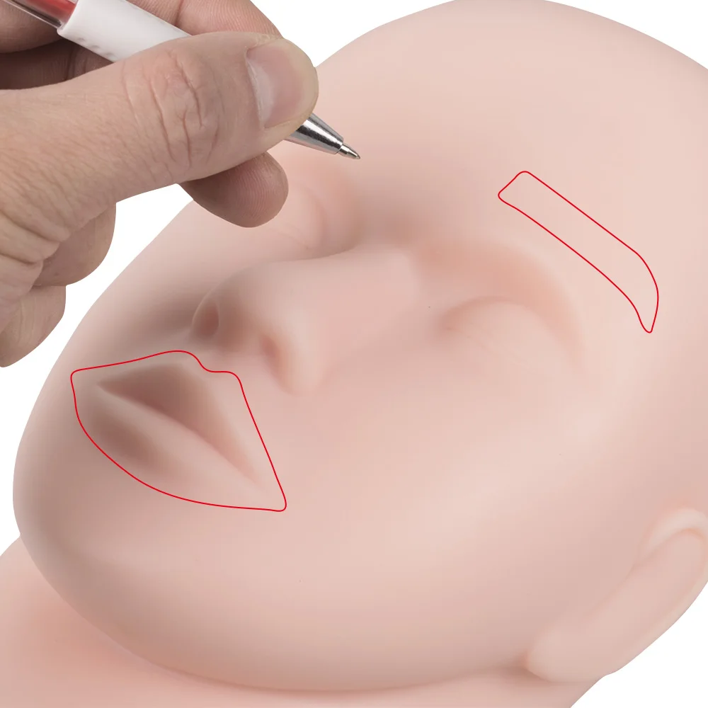 

Набор из 3 маркеров для татуировок (1 комплект) для тренировок, корейский стиль, для точного рисования линий бровей, профессиональный маркер для позиционирования при татуировке