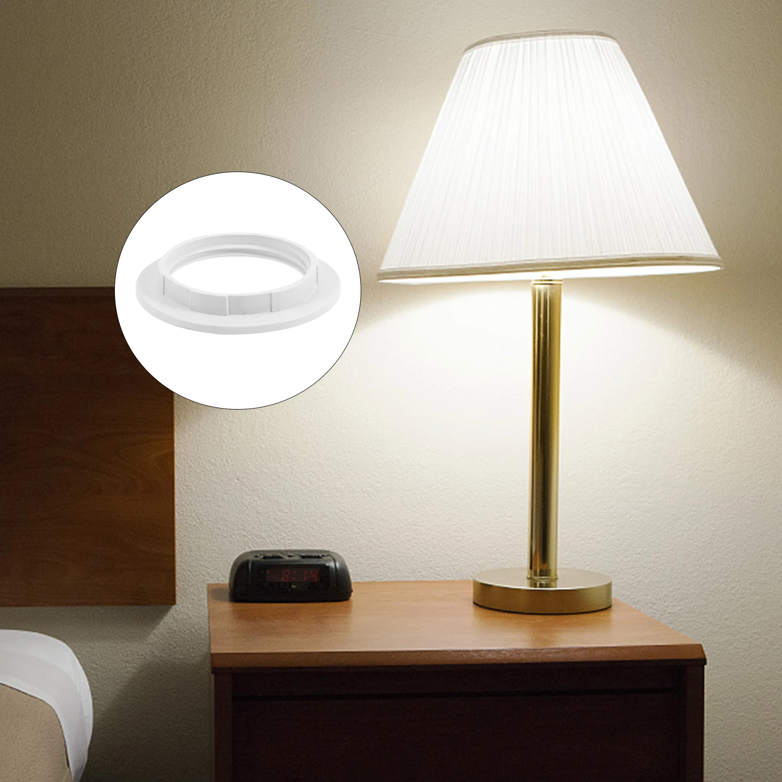 

20 шт., кольцо абажура, воротник E27, кольцо переходника абажура, запасные части для настольного пола, подвесная люстра, светильники