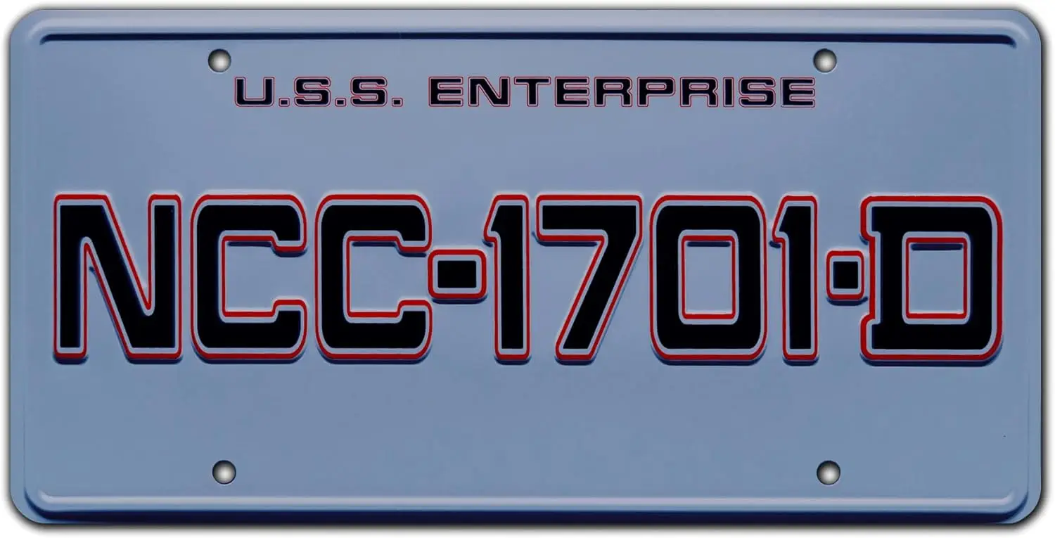 USS Enterprise: The Next Generation | NCC-1701-D Metal Stamped Tin Sign
