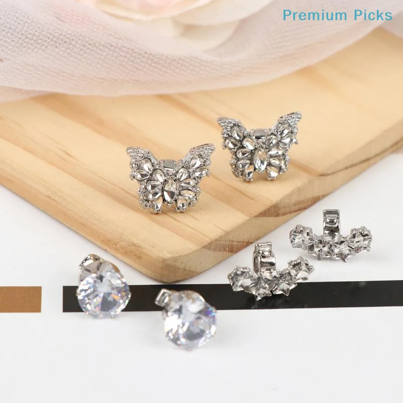 portable Rhinestone Earphone Clip Decor Removable DIY Jewelry for Customizing Headphones Stylish Look