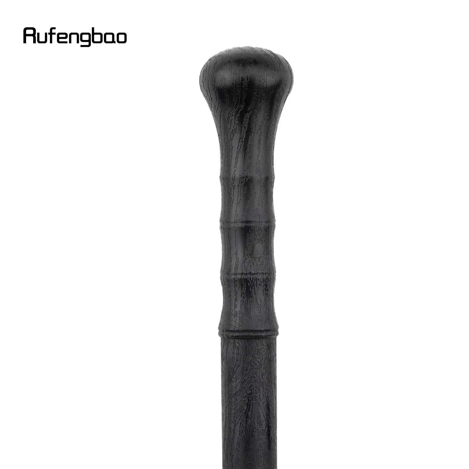 Bengala de pvc preta moda decorativa abs plástico vara elegante cosplay cana botão crosier 95cm desempenho palco cana
