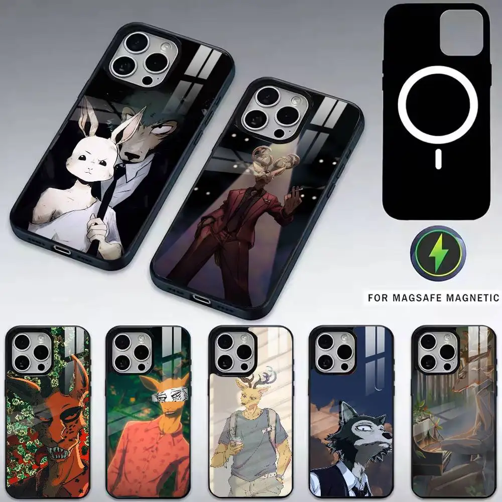 

BEASTARS-s final Phone Case For iPhone17,16,15,14,13,12,11 Plus,Pro Magnetic For Magsafe Wireless Charging