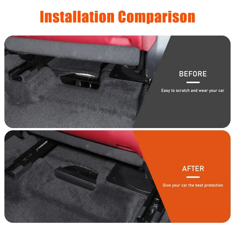 2 قطعة ABS تحت مقعد تنفيس الهواء قناع غطاء الكسوة ملصق ل 2025 BMW X3 G45 اكسسوارات السيارات الداخلية #2