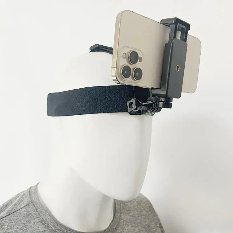 Mobile Phone Head-mounted Fixed Shooting Bracket POV Video Live Streaming Video Clip Headband Buckle Accessory