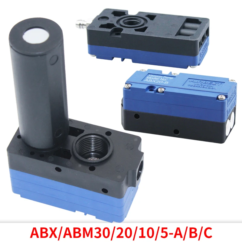 ABX ABM Series ABM5/ABM10/ABM20/ABM30-A/B/C Negative Pressure Mini Multiple Stage Vacuum Generator Mini Vacuum Pump