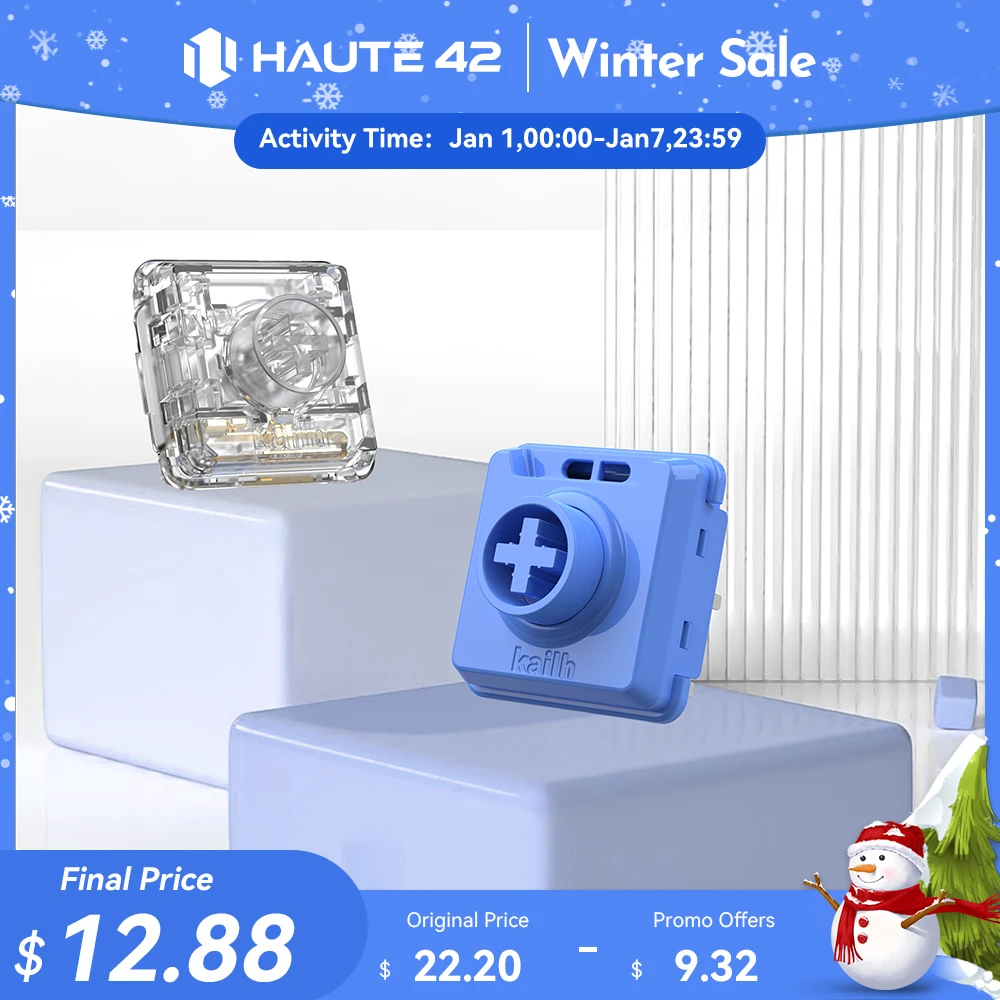 Haute42 Kailh Customized Low Profile Crystal Switch For Hitbox Controller Low profile Wind Engine Switch For Mechanical Keyboard