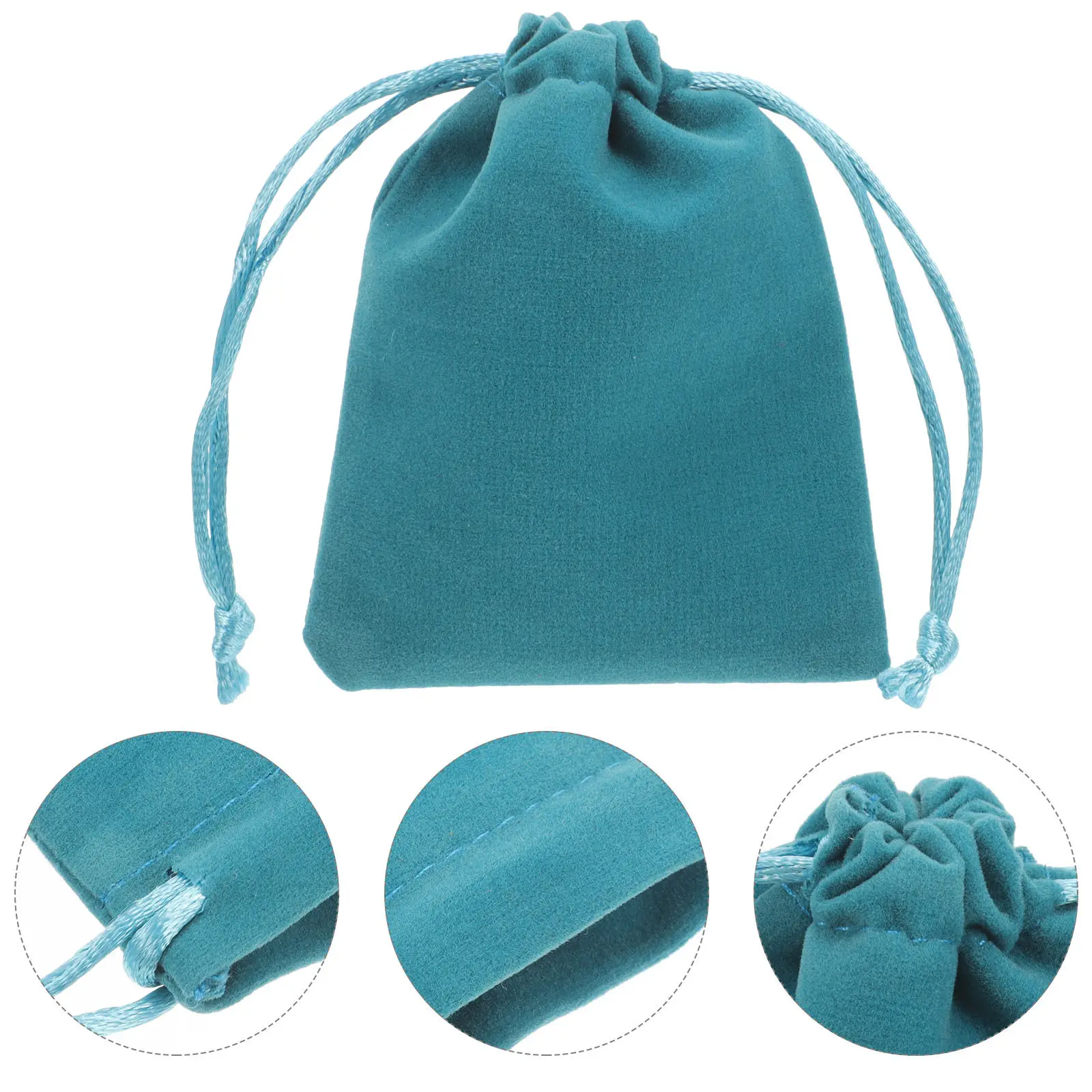 

12Pcs Drawstring Gift Jewelry Bags Small Pouches Portable Wedding Candy Favor Festival Present Storage Bags Drawstring Bag
