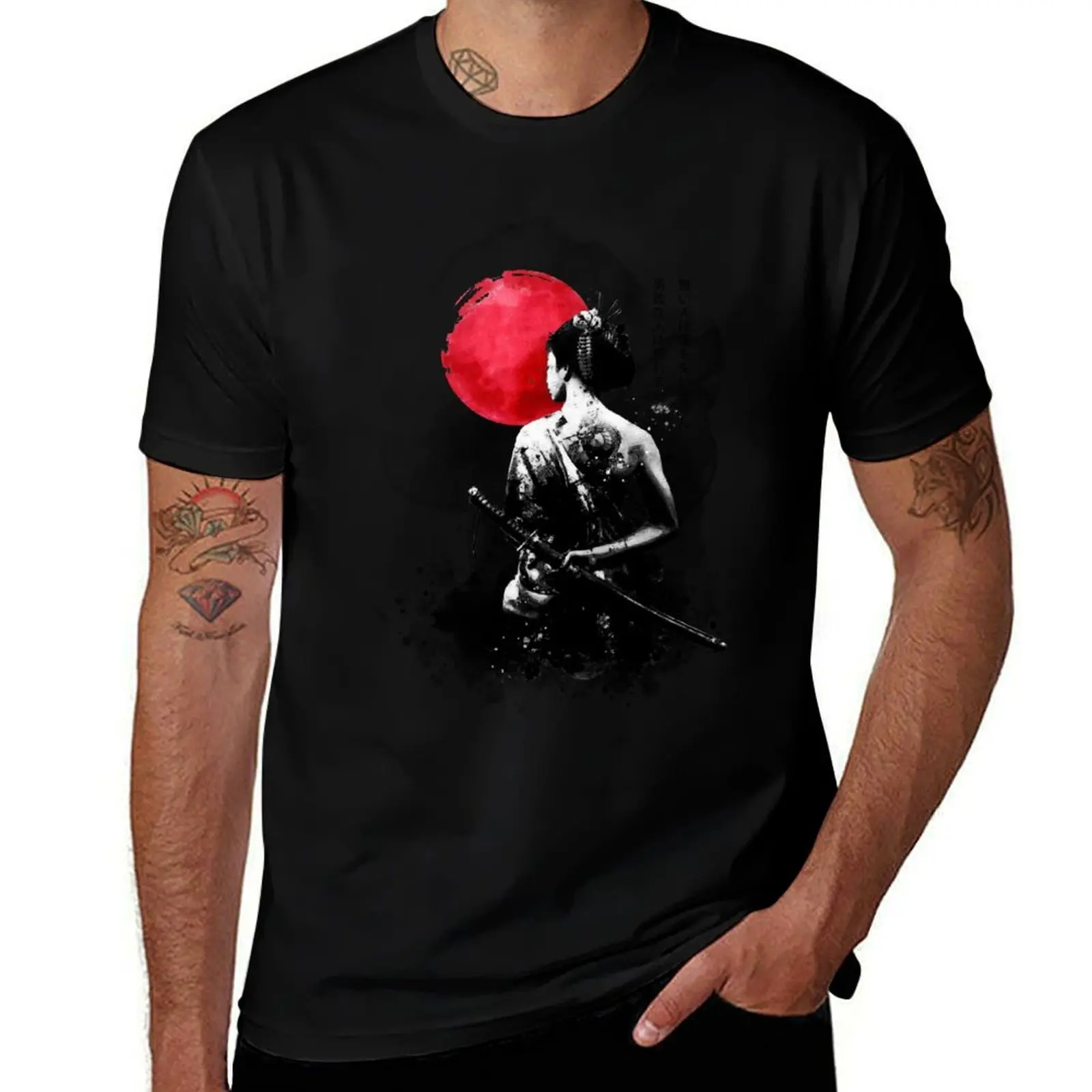 Geisha warrior T-Shirt Outdoor Working T-Shirt