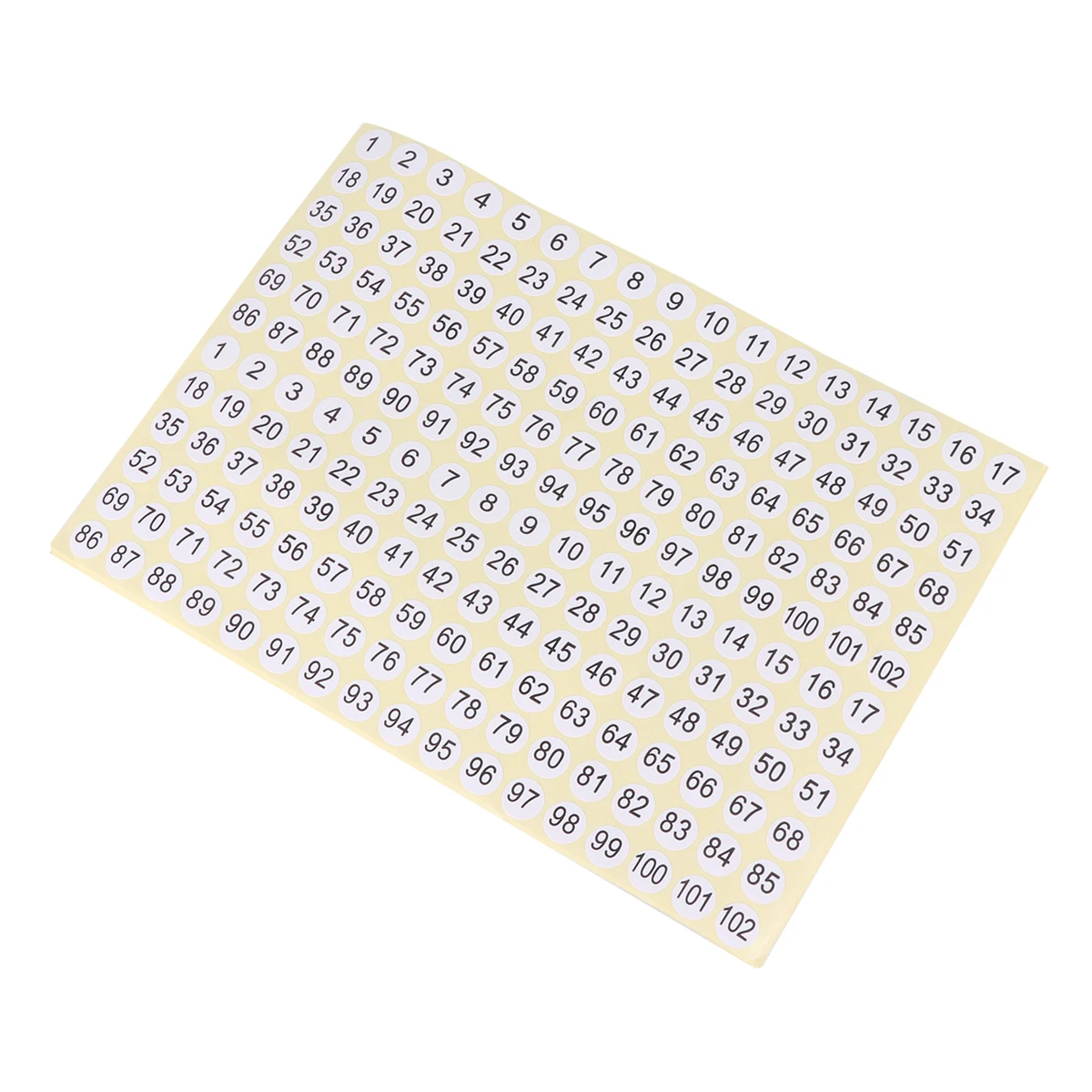 

3060 Pcs Number Labels Self Round Number Labels Adhesive Stickers for Storage ganizing Clothes Size Tags School Supplies