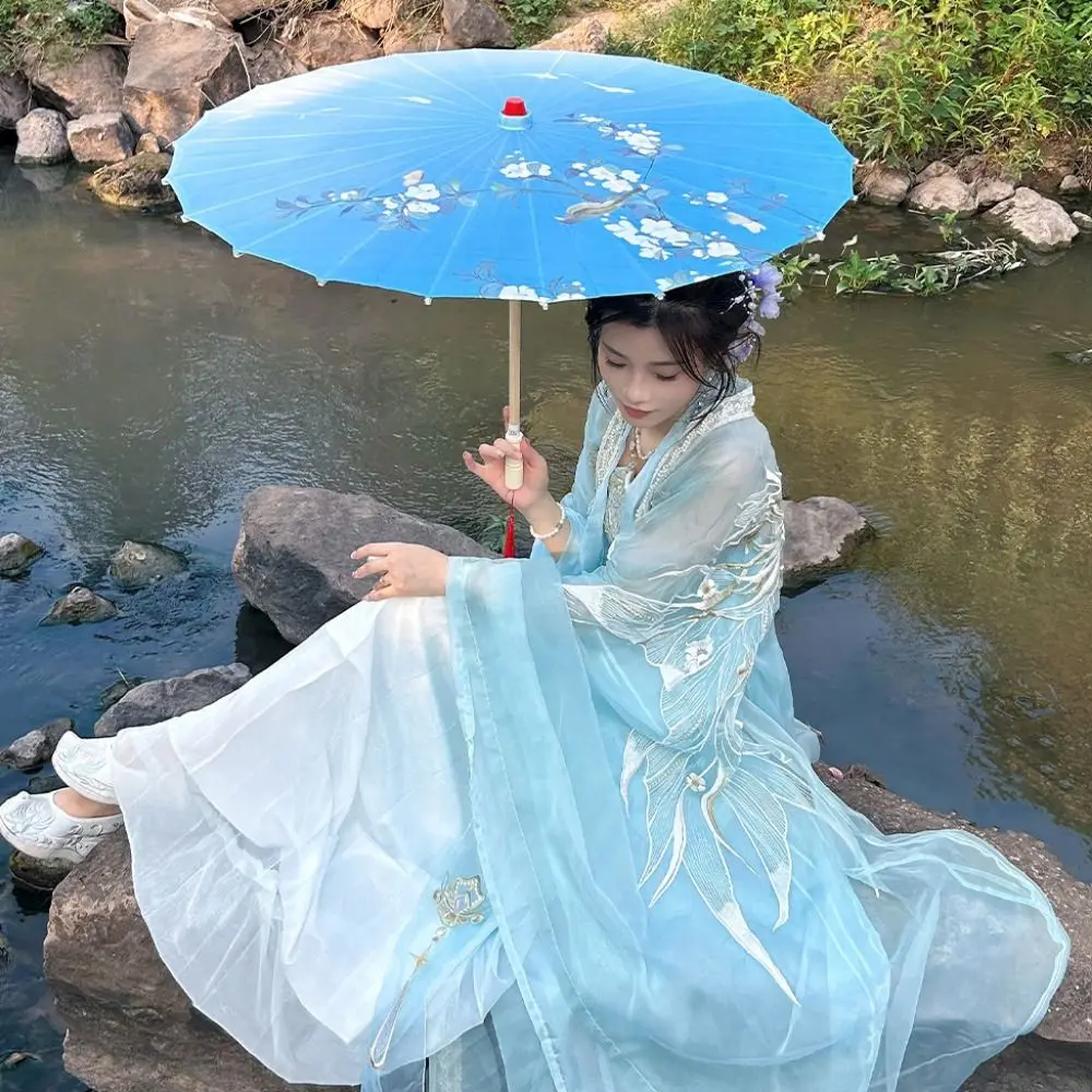 Chinese Antique Style Oiled Paper Umbrella 10 Colors 56cm Decorative Umbrella Jasmine Blossom Dance Prop
