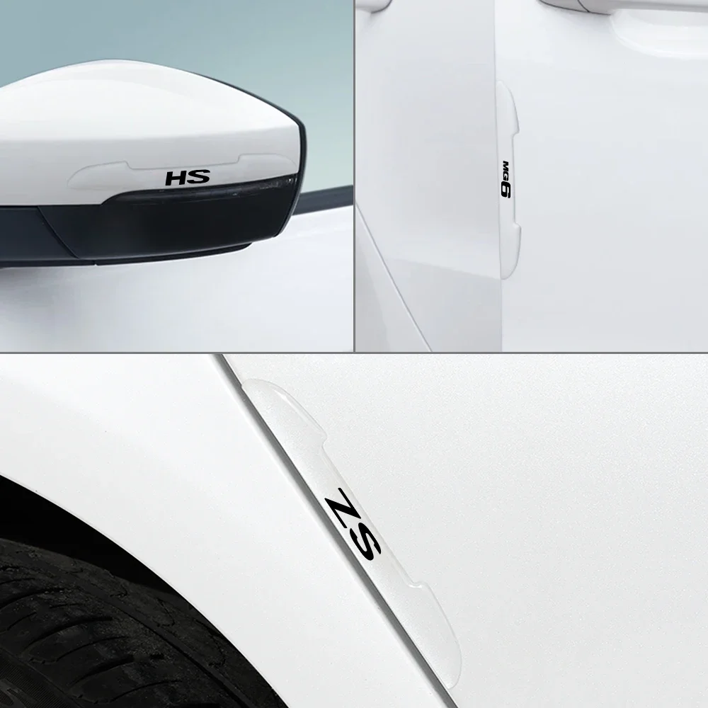 Car Door Anti-collision Protector Bar Rearew View Mirror Stickers Auto Accessories For MG ZS HS GT HECTOR MG3 MG5 MG6 MG7