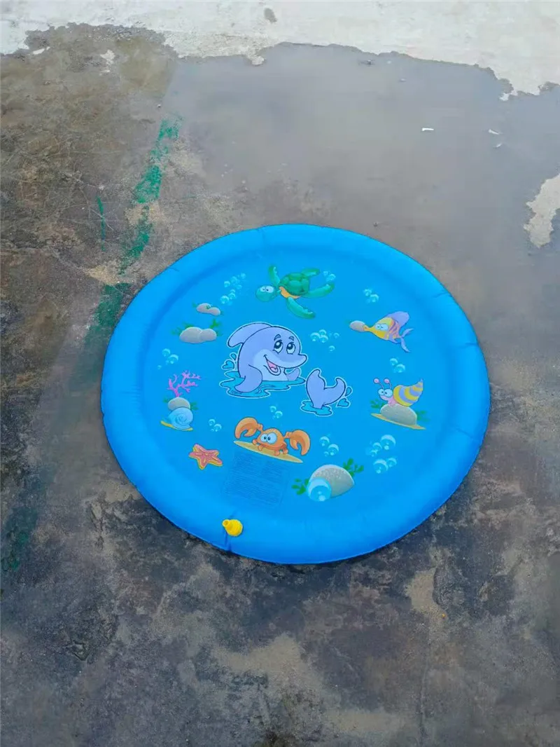 Summer New Children\'s Pool 100cm Water Spray Pad Children Outdoor Lawn Water Toys Spray Water Pad Children\'s Water Fountain