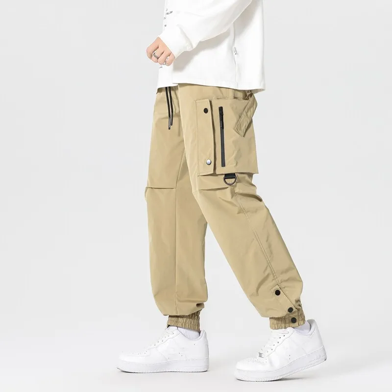 

Spring Autumn Men's Hiking Waterproof Pants Climbing Camping Trekking Trousers Men Outdoor Windproof Loose Sports Cargo Pants