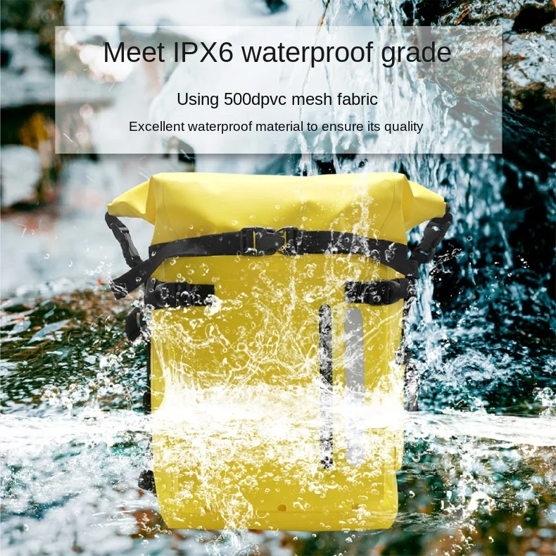 Cross-border Spot Outdoor Camping 3mm Waterproof 30 Liters Hiking Backpack Oxford Mountaineering Leisure Diving Beach Travel