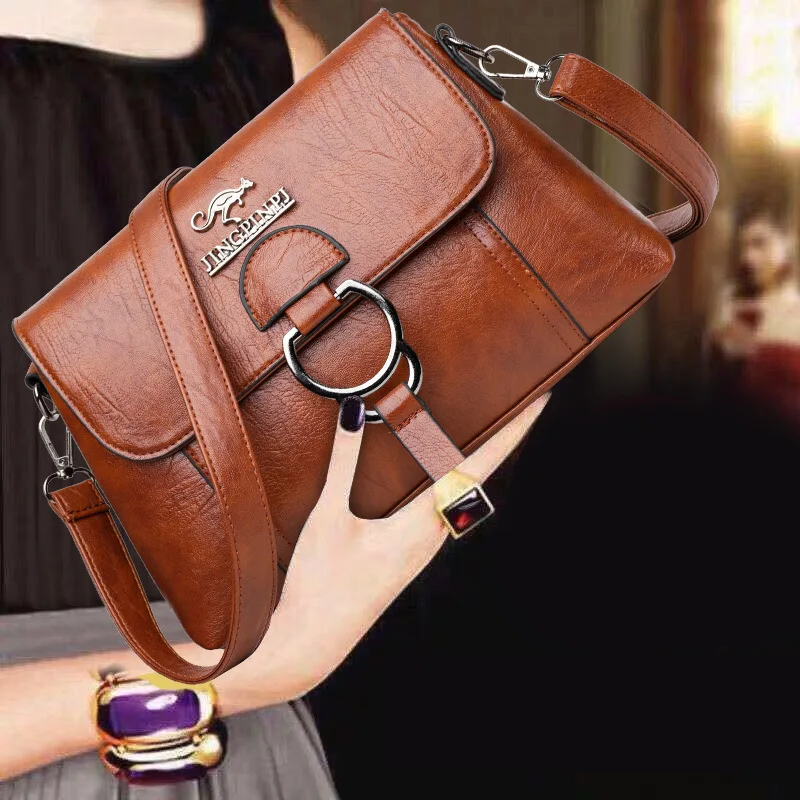 

Women Bag New Shoulder Fashion Simple Flap Crossbody Messenger Bag Purses Handbags Luxury Designer PU Leather Causal Hand Bag