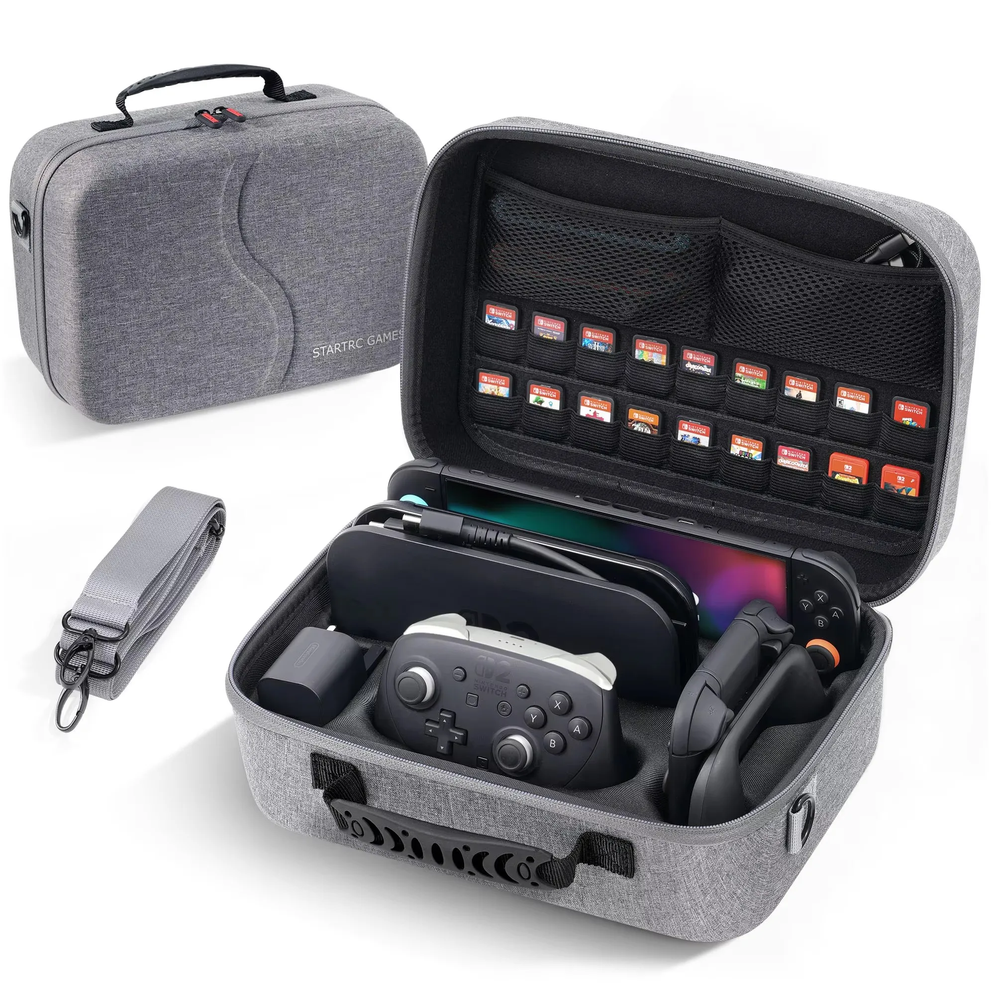 

Carrying Case for Nintendo Switch 2,Hard Shell Portable Travel Carry Bag for Switch 2, 18 Game Cards and Pro Controller
