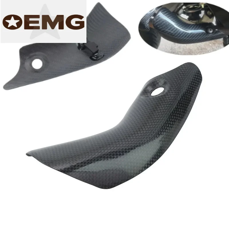 Exhaust System Middle Link Pipe Exhaust System Carbon Fiber Heat Shield Cover Guard Muffler Shell for Honda X-ADV 750 Adv750