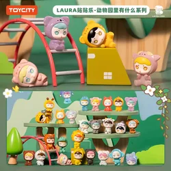 LAURA Whats in The Zoo Series Mini Bean Blind Box Toys Mystery Box Surprise Guess Bag Kawaii Anime Action Figure Model Girl Gift
