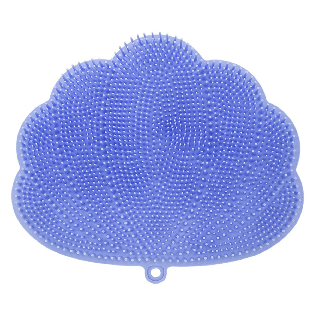 L74A Wall-Mounted Hands-Free Back and Foot Scrubber with Suction Cups - Deep Clean and Exfoliate in the Shower Blue