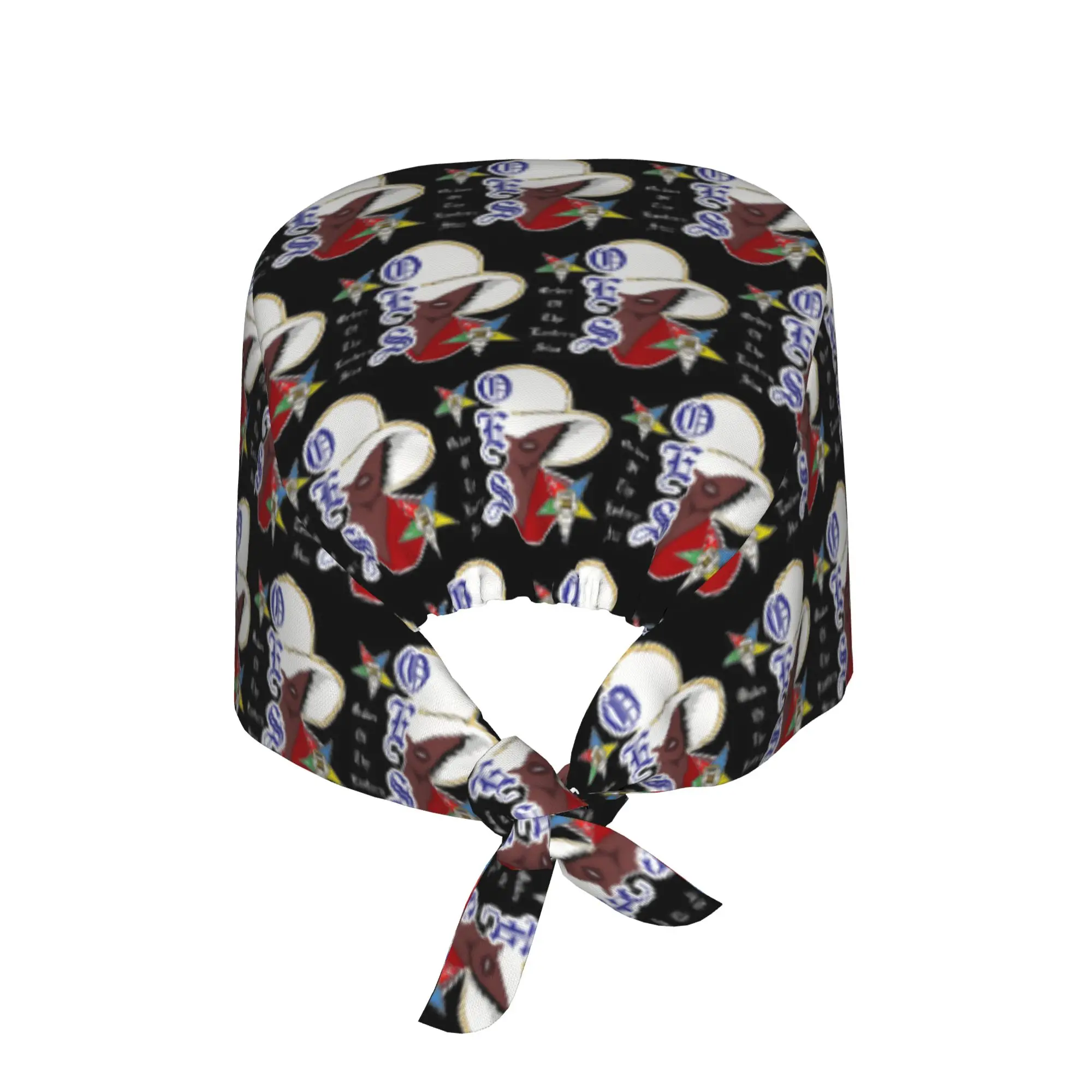 OES Sister Order of the Eastern Star Parents  Day Nursing Work Cap Surgical Scrub Caps Unisex Nursing Hair Hats Work Scrubs Hat