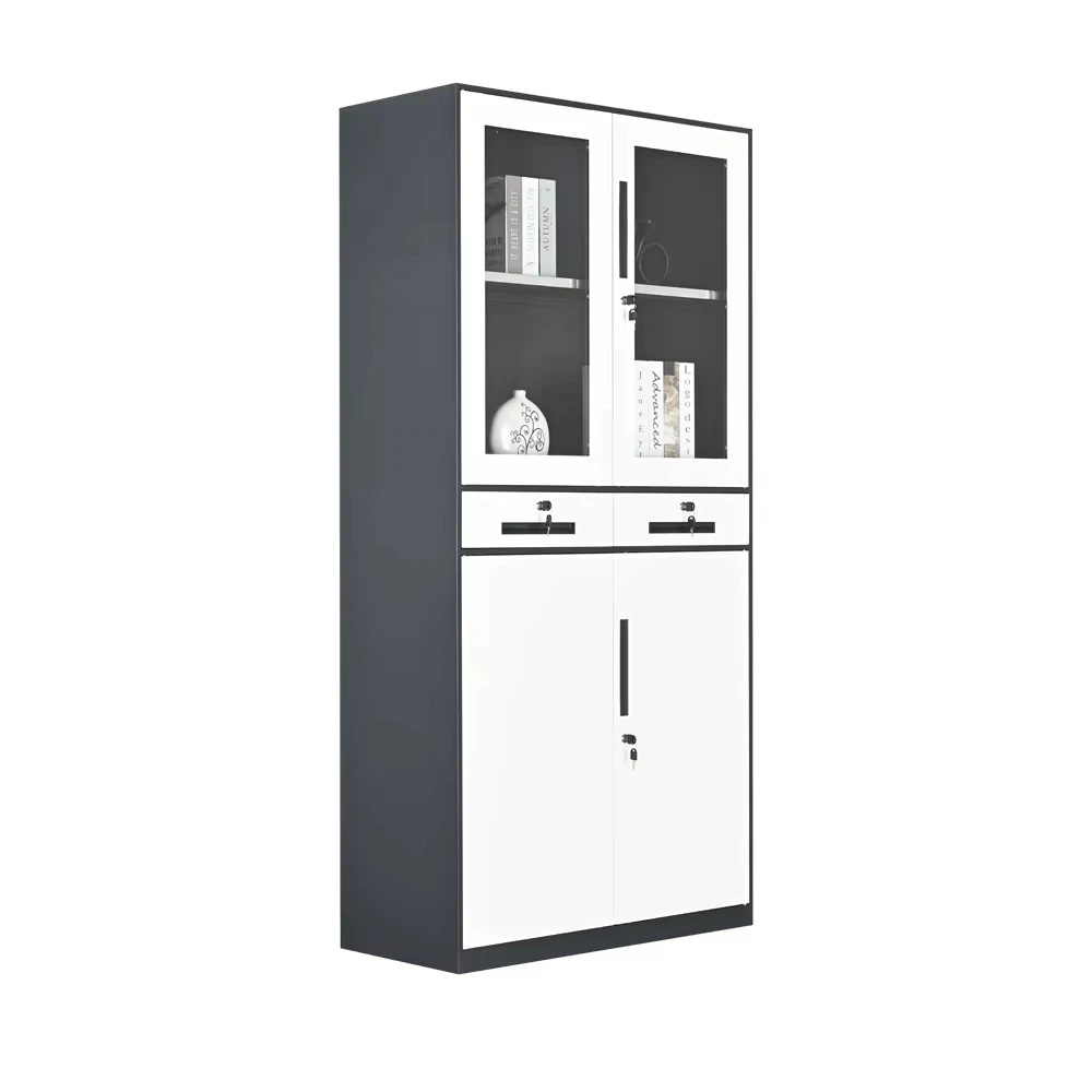 Modern Design Metal Locker with Two Drawers Office Furniture for Storage in Bedroom School or Workshop Use