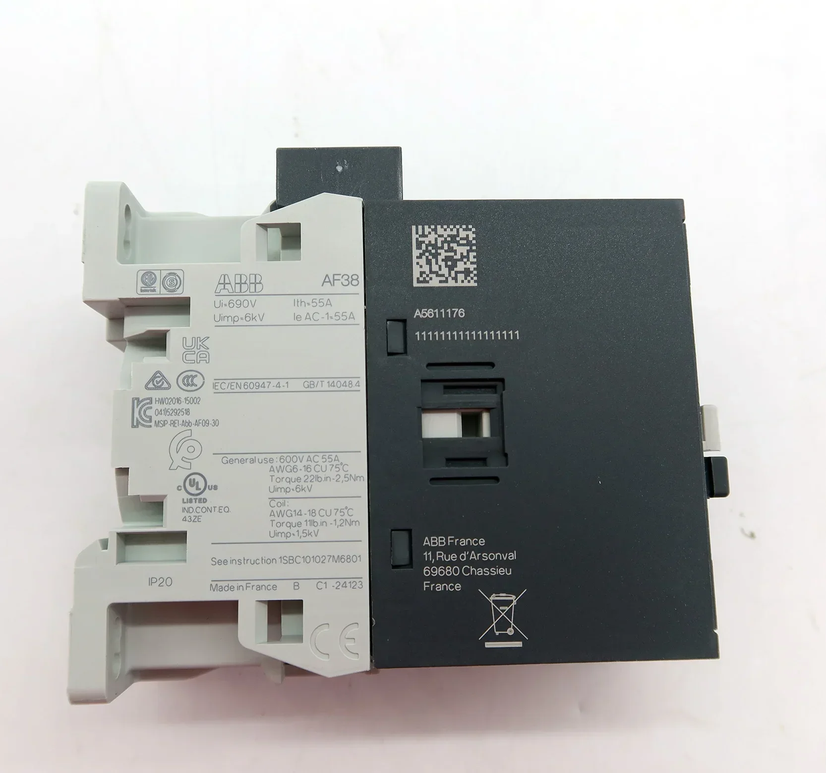 ABB 1SBL297201R1300 AF38-40-00-13 100-250V50/60HZ-DC Contactor