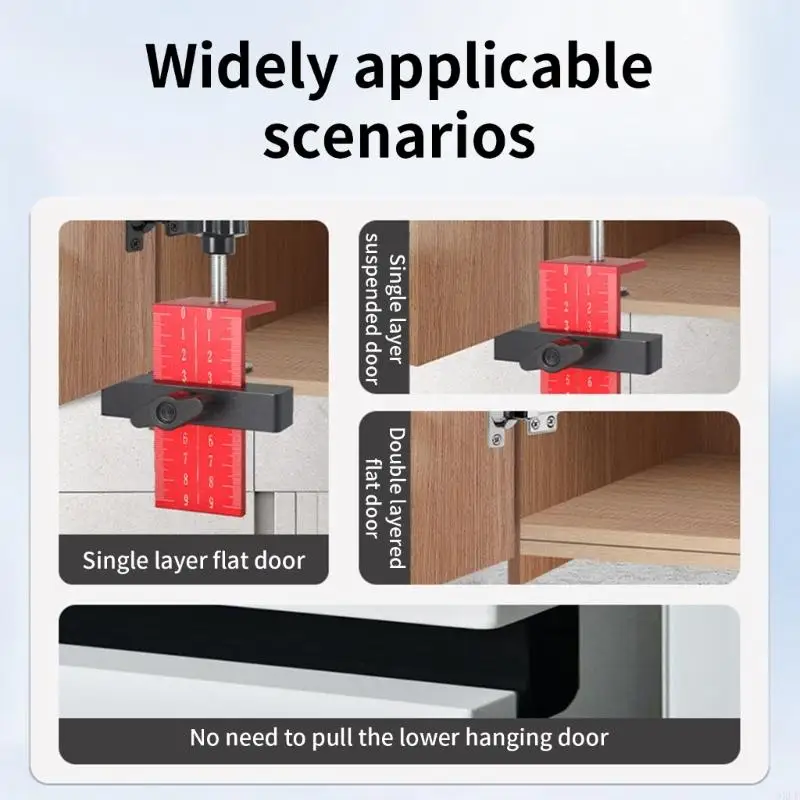 Adjustable Cabinet Handle Template Tool Support Arm Locators Drilling Guide for Accurate Door Installation